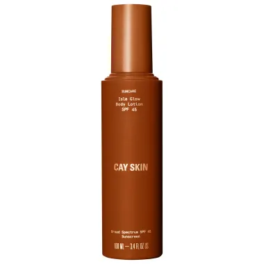 Cay Skin Isle Glow Body Lotion SPF 45 with Sea Moss and Cocoa Seed Butter