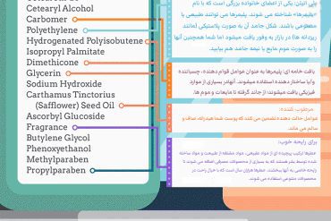 اینفوگرافی مواد تشکیل دهنده محصولات آرایشی zibanews