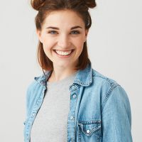 Half-up-half-down-space-buns-for-short-hair