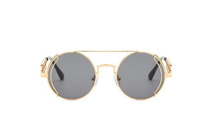 Buy Zeus Women Men Round Metal Frame Sunglasses Retro Vintage Cyberpunk Style Eyewear Online | Kogan.com