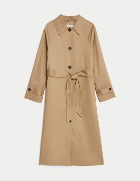 Cotton Rich Belted Longline Trench Coat 1 of 6