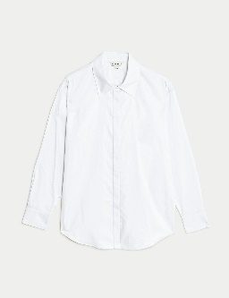 Pure Cotton Collared Relaxed Shirt 1 of 5