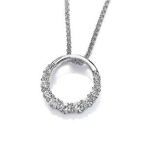 Sterling Silver Necklace Circle Necklace Women Simple Personality Short Pendant Clavicle Chain Neck Chain Necklace Women