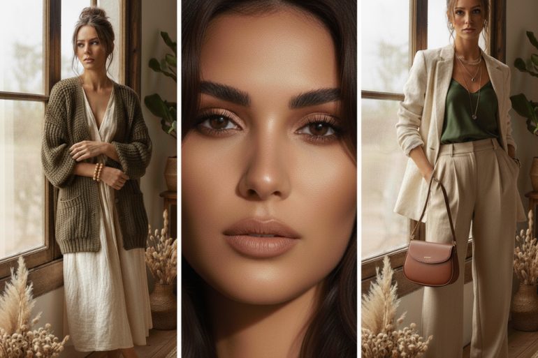 میکاپ toasty و استایل earthy